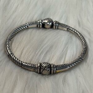 Silver Scroll Detail Women's Bracelet